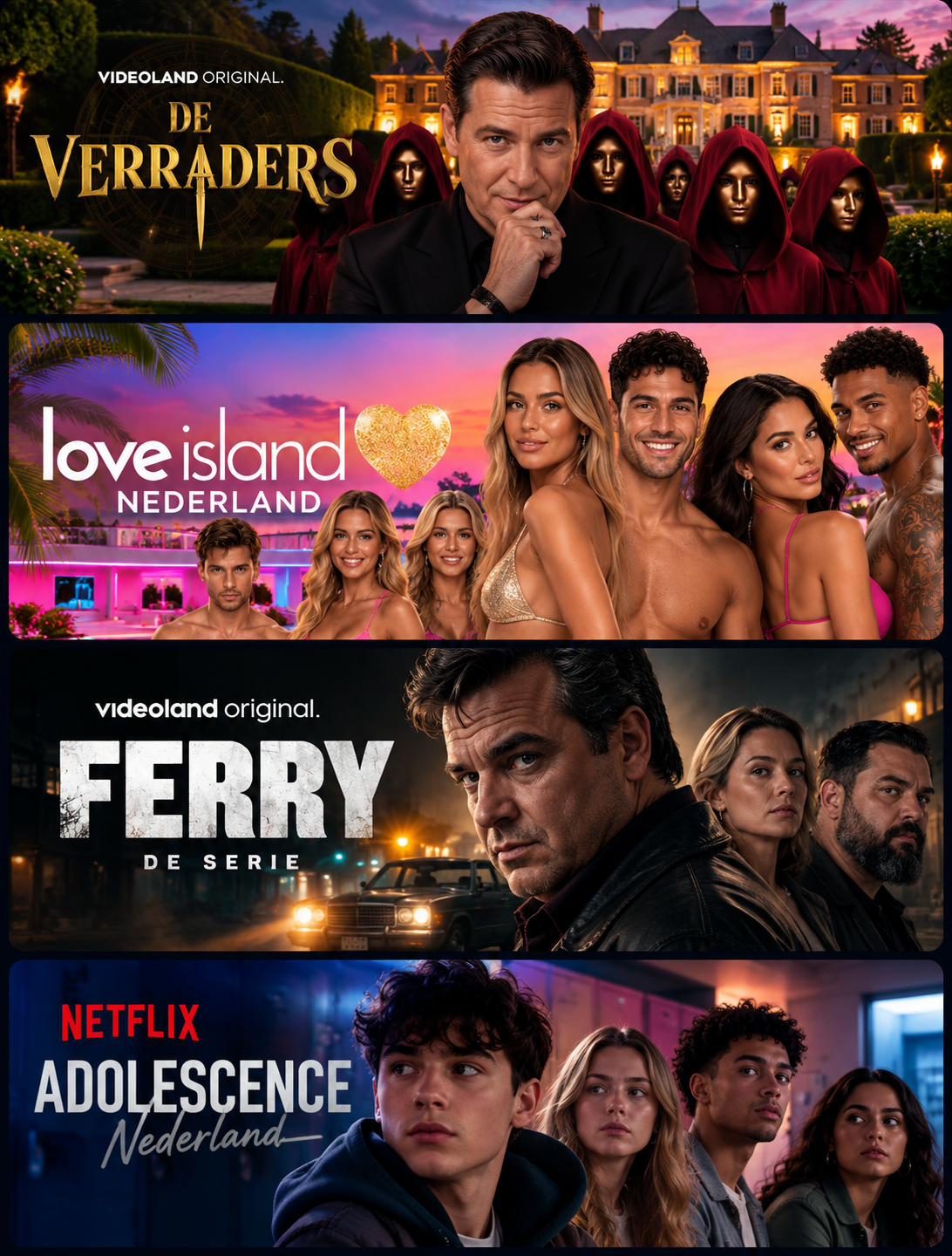 Four-Panel Dutch Streaming Showcase