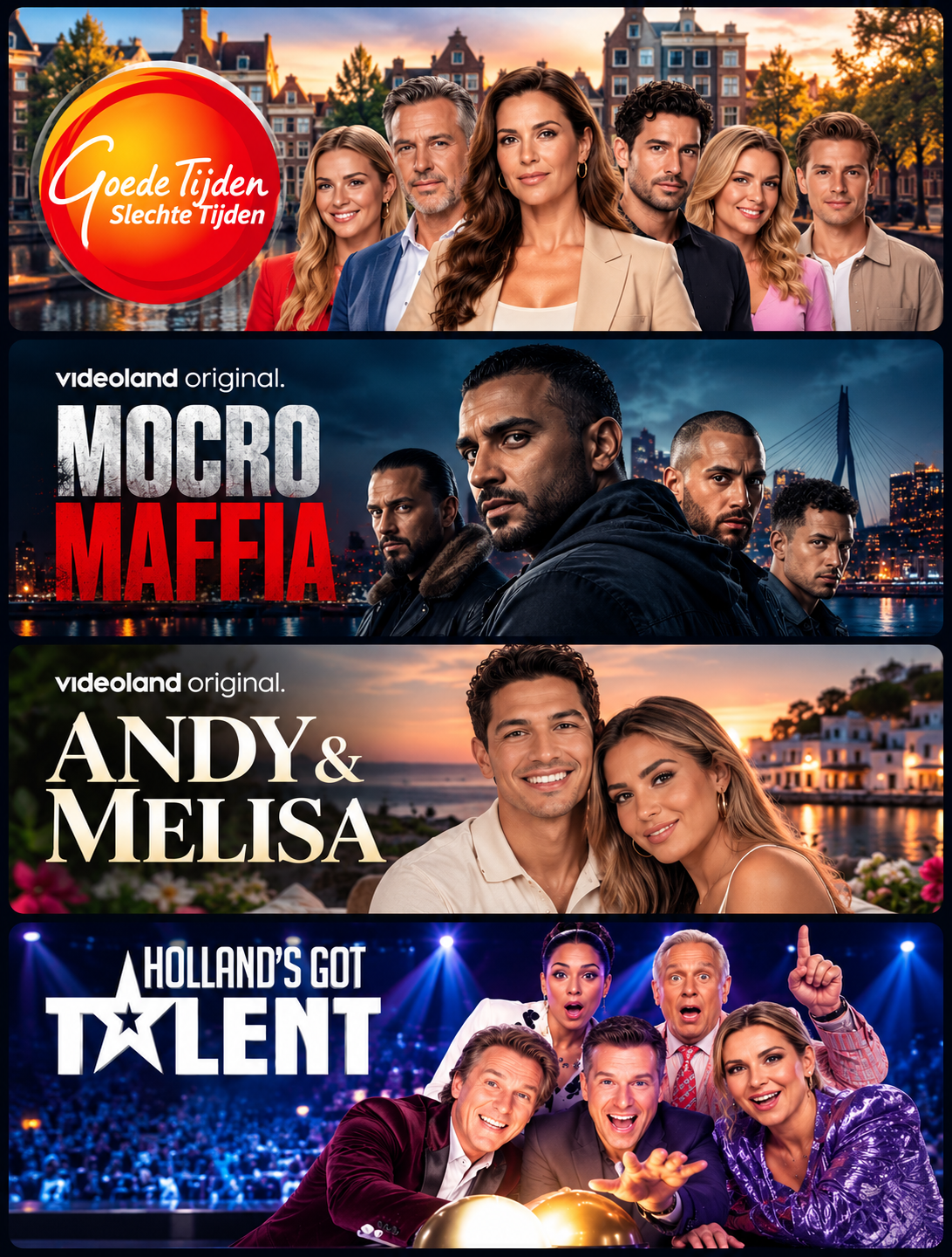 Streaming Showcase Banner Collage
